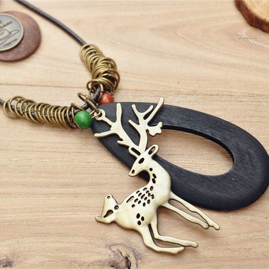 Animal Alloy Vintage Sweater Necklace